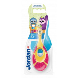 Jordan Ypač minkštas vaikiškas dantų šepetėlis 0-2 metų kūdikiams Step 0-2 years Baby Toothbrush Extra Soft