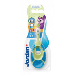 Jordan Ypač minkštas vaikiškas dantų šepetėlis 0-2 metų kūdikiams Step 0-2 years Baby Toothbrush Extra Soft