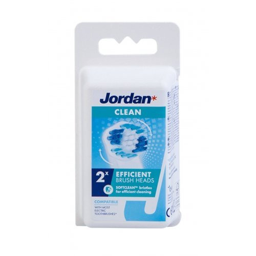 Jordan Elektrinio dantų šepetėlio galvutės švariam ir švelniam valymui Clean Brush Heads