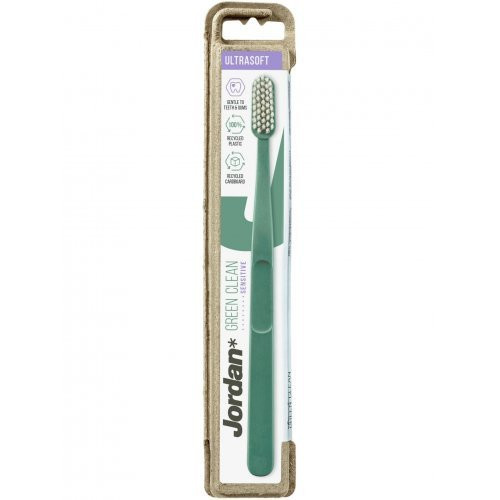 Jordan Ypač minkštas dantų šepetėlis Green Clean Ultrasoft Toothbrush