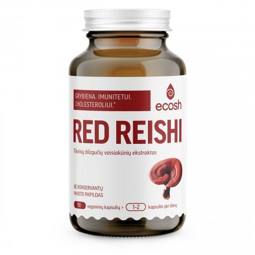 Ecosh Raudonojo Reishi grybo ekstraktas Red Reishi Mushroom Extract