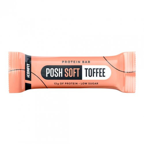Baltyminis batonėlis Posh Soft Protein Bar Toffee, 40g