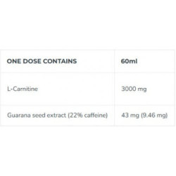 Iconfit L-KARNITINAS prieš treniruotę L-Carnitine 3000 Shot