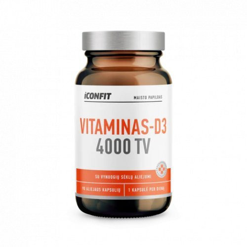 Iconfit Maisto papildas Vitamin D3 4000IU Immune Support