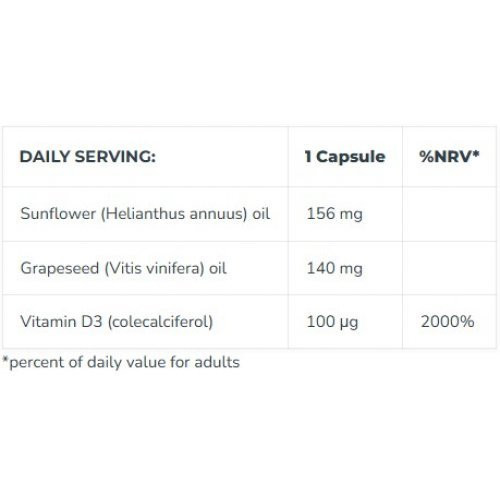 Iconfit Maisto papildas Vitamin D3 4000IU Immune Support