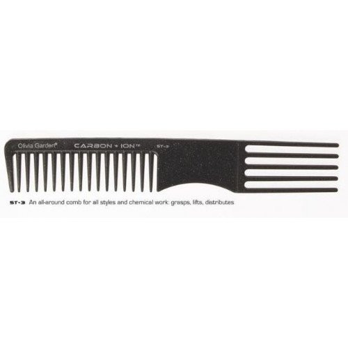 Profesionalios dažymo šukos Carbon + Ion ST Combs ST-3