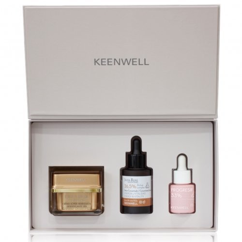 Keenwell Energizuojantis veido priežiūros rinkinys pavargusiai ir gyvybingumą praradusiai odai Snow Drops Royal Jelly Kit