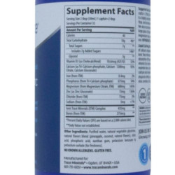 Trace Minerals Skystas kalcio, magnio ir cinko kompleksas su vitaminu D Liquid Cal/Mag/Zinc