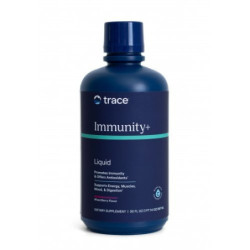 Trace Minerals Skystas papildas imuninės sistemos veiklai su vitaminu C, cinku ir vitaminu D Liquid Immunity+