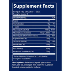 Trace Minerals Skystas papildas imuninės sistemos veiklai su vitaminu C, cinku ir vitaminu D Liquid Immunity+