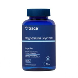Trace Minerals Magnio glicinatas 120 mg su joniniais mikroelementais Magnesium Glycinate 120 mg
