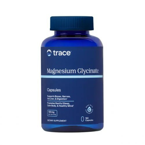 Magnio glicinatas 120 mg su joniniais mikroelementais Magnesium Glycinate 120 mg 180 kapsulių