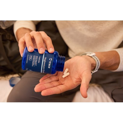 Trace Minerals Magnio glicinatas 120 mg su joniniais mikroelementais Magnesium Glycinate 120 mg