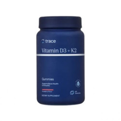 Trace Minerals Vitaminas D3 + K2 guminukų formoje Vitamin D3 + K2 Gummies