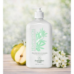 Australian Gold Kasdienis kūno losjonas su kriaušių žiedų ir jazminų aromatu Hemp Nation Pear Blossom & Jasmine