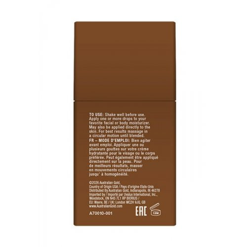 Australian Gold Bronziniai lašiukai odai švytėjimui ir šiltesniam atspalviui Bronzing Drops Antioxidant Rich