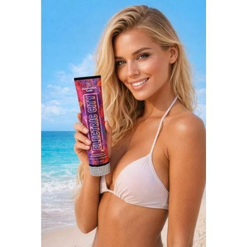 Australian Gold Intensyvus DHA bronzeris soliariumui tamsesniam ir ilgiau išliekančiam įdegiui Electric City DHA Bronzer