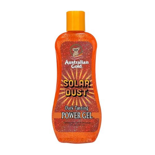 Australian Gold Deginimosi gelis su auksiniu blizgesiu Solar Dust Dark Tanning Power