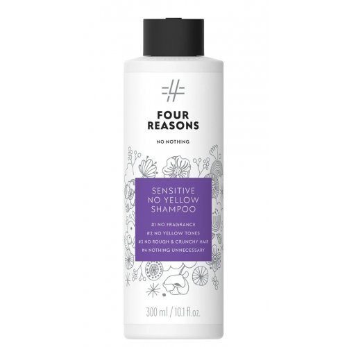 Four Reasons Bekvapis violetinis šampūnas šviesiems plaukams No Nothing Sensitive No Yellow Shampoo