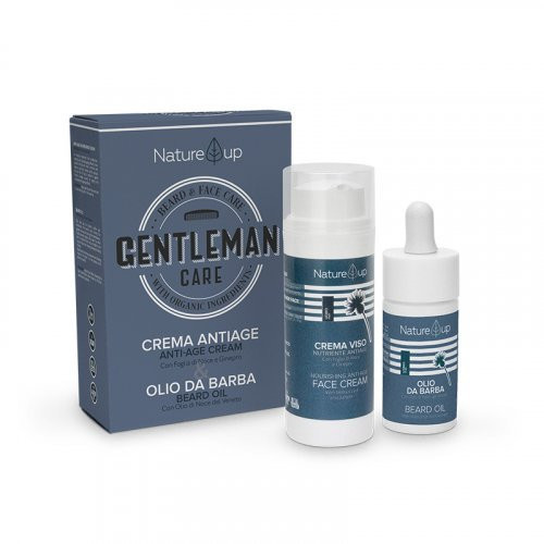 Naturys Veido ir barzdos priežiūros rinkinys vyrams Nature Up Box Set Antiage Nourishing