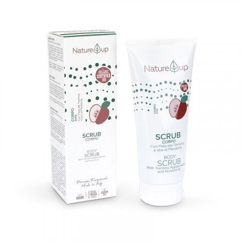 Kūno šveitiklis su obuolių ekstraktu ir migdolų aliejumi Nature Up Body Scrub 200ml