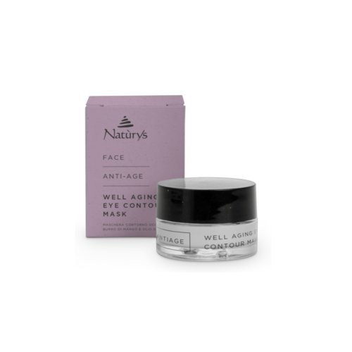 Naktinė akių kontūro kaukė su mangų sviestu ir kavos aliejumi Well Aging Eye Contour Mask 30ml