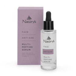 Naturys Serumas su peptidais ir hialurono rūgštimi Face Anti-Age Multi-Peptide Serum