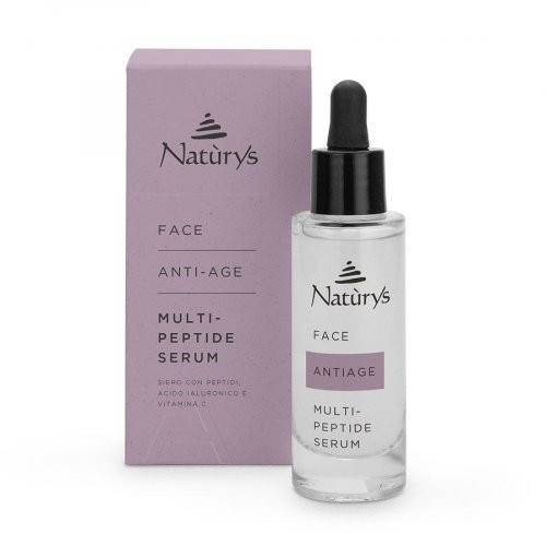 Naturys Serumas su peptidais ir hialurono rūgštimi Face Anti-Age Multi-Peptide Serum