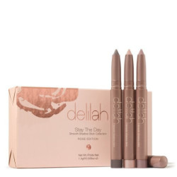 Delilah Stay The Day Rose Edition Smooth Shadow Stick Collection Pieštukinių akių šešėlių rinkinys