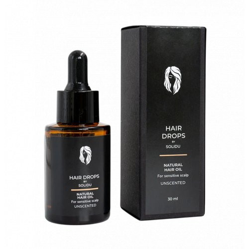 SOLIDU Natūralus plaukų aliejus jautriai galvos odai Hair Drops for Sensitive Scalp