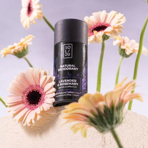 SOLIDU Natūralus dezodorantas su levandomis ir rozmarinais Lavender & Rosemary Natural Deodorant