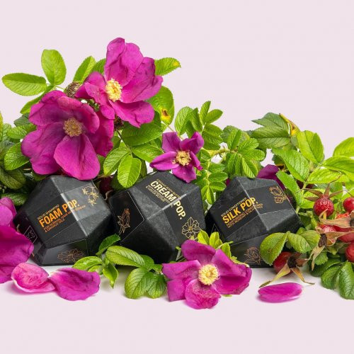 SOLIDU Kietasis šampūnas su erškėtuogių aliejumi FoamPOP Solid Shampoo