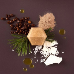 SOLIDU Kietasis šampūnas su gasulo moliu ir kavos aliejumi GHAYA Solid Shampoo
