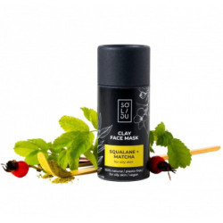 SOLIDU Molio kaukė riebiai veido odai Clay Face Mask