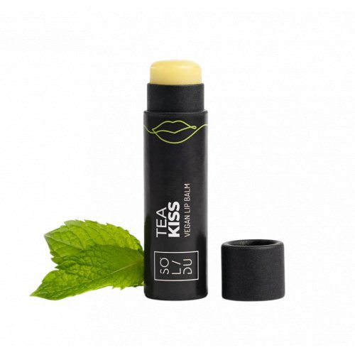 SOLIDU Natūralus veganiškas lūpų balzamas su arbatos aromatu TEAKiss Natural Vegan Lip Balm