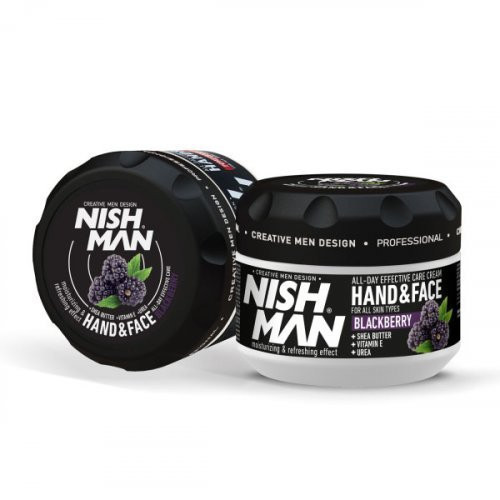 Nishman Drėkinamasis veido ir rankų kremas su gervuogių ekstraktu Hand & Face Cream Blackberry Extract