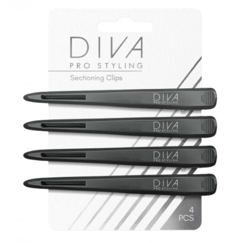 Diva Pro Styling Profesionalūs plaukų skirstymo segtukai Sectioning Clips