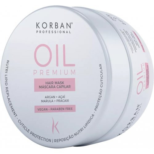 Korban Professional Intensyviai drėkinanti ir maitinanti plaukų kaukė Oil Premium Mask