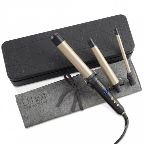 Profesionalus 3 viename plaukų garbanojimo rinkinys Multi-Wand 1 vnt.
