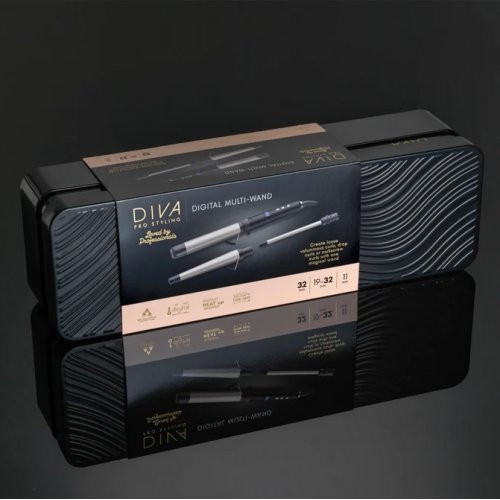 Diva Pro Styling Profesionalus 3 viename plaukų garbanojimo rinkinys Multi-Wand