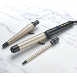 Diva Pro Styling Profesionalus 3 viename plaukų garbanojimo rinkinys Multi-Wand