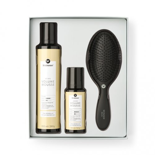 Apimties suteikiančių plaukų putų ir šepečio dovanų rinkinys Go Big Volume Mousse Gift Box