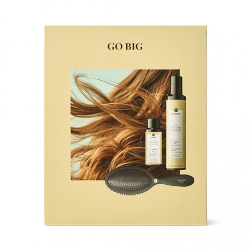 HH Simonsen Apimties suteikiančių plaukų putų ir šepečio dovanų rinkinys Go Big Volume Mousse Gift Box