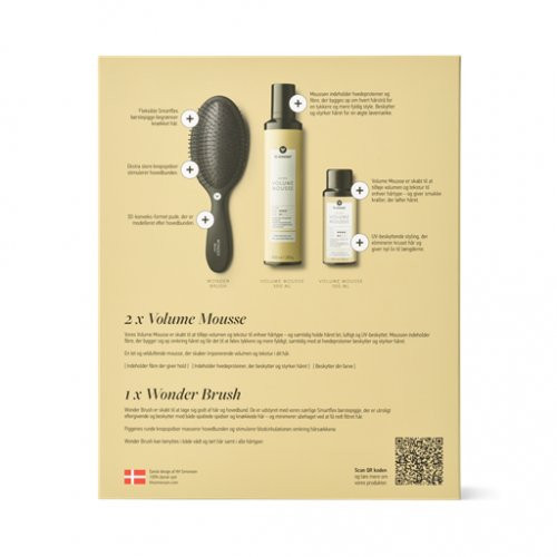 HH Simonsen Apimties suteikiančių plaukų putų ir šepečio dovanų rinkinys Go Big Volume Mousse Gift Box