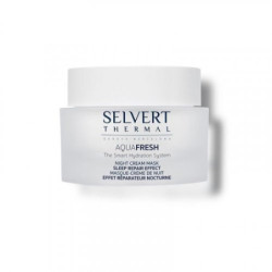 Selvert Thermal Intensyviai drėkinanti ir regeneruojanti naktinė kreminė kaukė Night Cream Mask Sleep Repair Effect