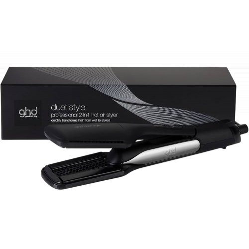 Karšto oro plaukų džiovinimo ir tiesinimo prietaisas Duet Style 2-in-1 Black