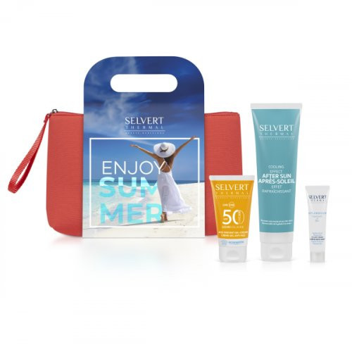 Vasarinis odos priežiūros rinkinys kosmetinėje Summer Pouch Set Rinkinys