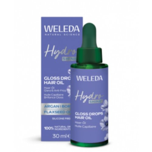 Weleda Blizgesio suteikiantis plaukų aliejus Hydro Shine Hair Oil