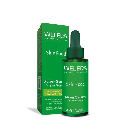 Weleda Intensyviai drėkinantis veido serumas su hialurono rūgštimi ir keramidais Skin Food Super Serum