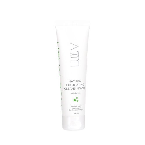 Luuv Natural Exfoliating Cleansing Gel with Bamboo gelinis prausiklis